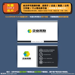 精品矢量名片企業(yè)集團通用名片圖片